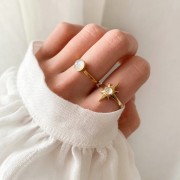 Pierścionek z kryształem górskim