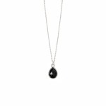 Naszyjnik Łezka Fasetowana ze Spinelem Silver