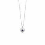 Naszyjnik Mini Serce z Iolitem Silver