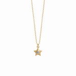 Naszyjnik Mini Gwiazdka z Topazem Gold