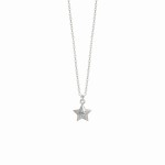 Naszyjnik Mini Gwiazdka z Topazem Silver