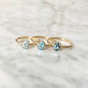 Pierścionki z topazami