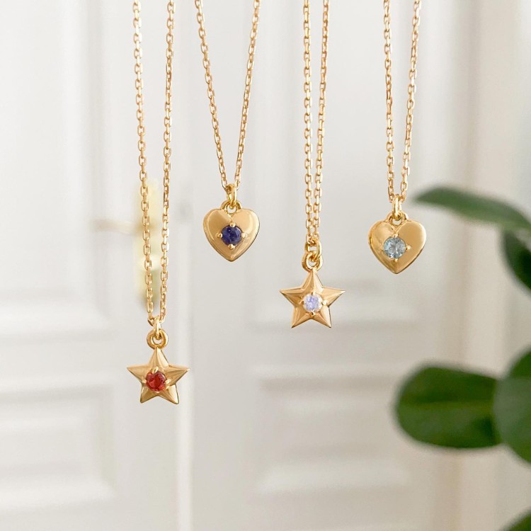 Naszyjniki serca i gwiazdki