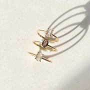 Pierścionek z Kwarcem Dymnym Gold (id: 1788)