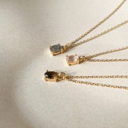 Naszyjnik z Kwarcem Dymnym Gold (id: 1810)